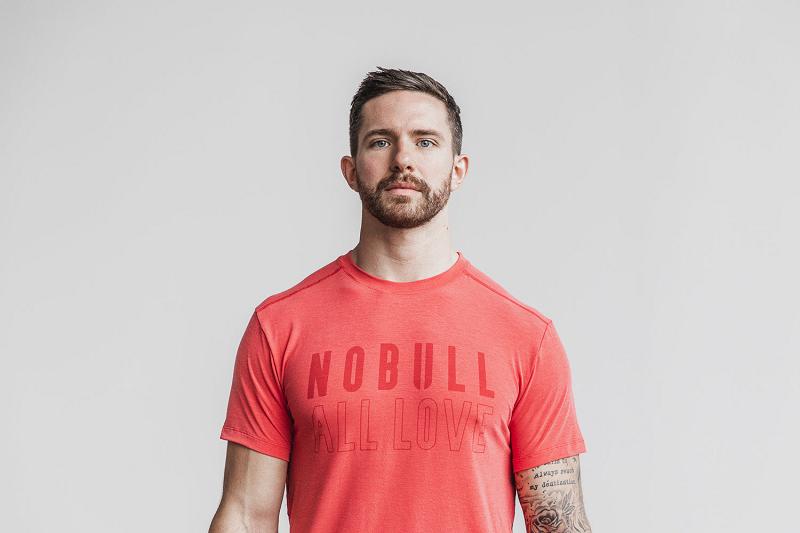 Men's Nobull Tee (ALL Love) Tanks Red | SG J2550P
